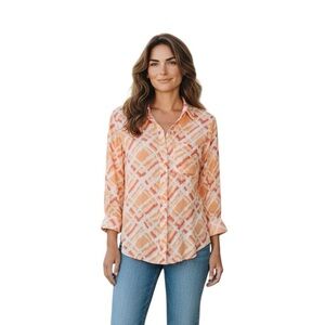 Rails Josephine watercolor plaid long sleeve shirt